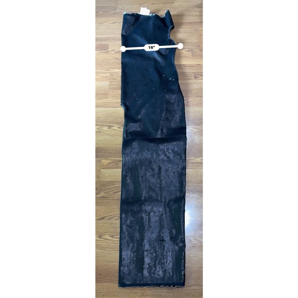 Rick Owens Athena Sequin Maxi Dress Asymmetric Neck Blue Black size 42 - Picture 7 of 16